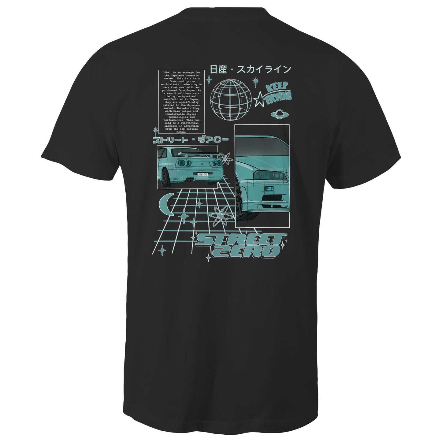 Y2K Skyline Shirt - Black