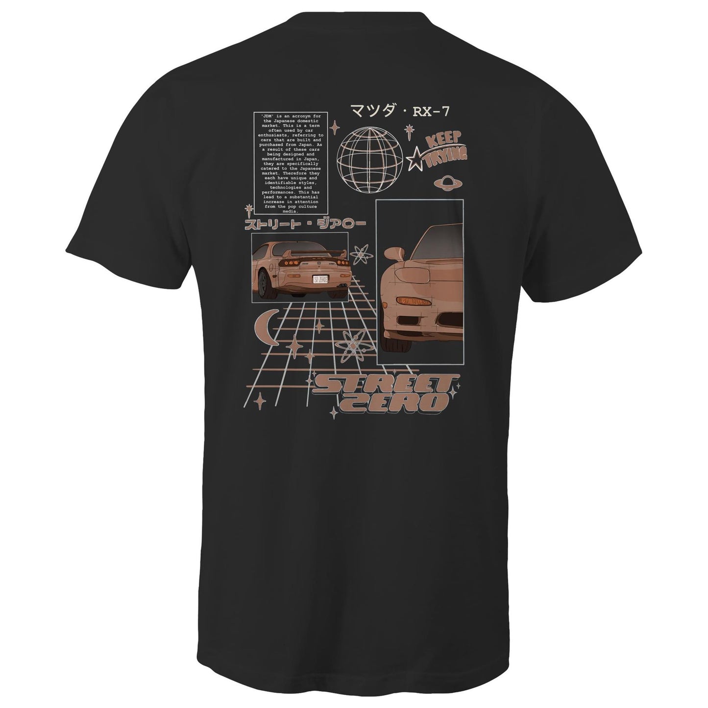 Y2K RX7 Shirt - Black
